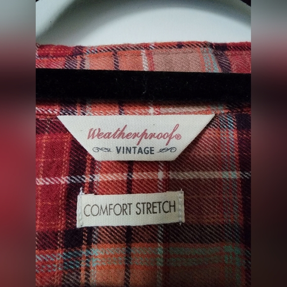 Ladies Weatherproof Vintage Flannel Button Up - Picture 2 of 4